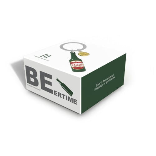 Meta[l]morphose® Green Beer Bottle Keyring