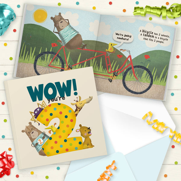 Wow! You're 2 | Age Cards | Age Birthday Cards | Age 2