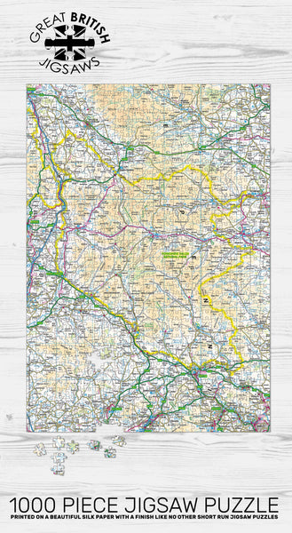 THE YORKSHIRE DALES MAP - Pieceful Map Jigsaw Puzzle