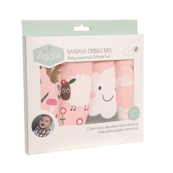 Cuddly Pinks bib set