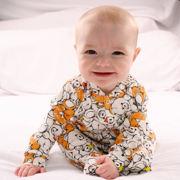 Unisex Baby Cotton Sleepsuit (Onesie) – Special Bear Print